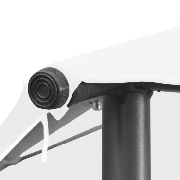 vidaXL Κιόσκι Λευκό 3 x 3 x 2,9 μ. 180 γρ./μ²