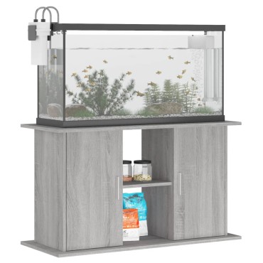 vidaXL Βάση Ενυδρείου Γκρι Sonoma 101x41x58 εκ. από Επεξεργασμένο Ξύλο