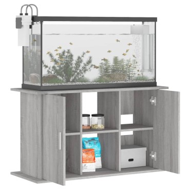 vidaXL Βάση Ενυδρείου Γκρι Sonoma 101x41x58 εκ. από Επεξεργασμένο Ξύλο