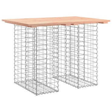 vidaXL Πάγκος Κήπου Συρματοκιβώτιο 100x70x72cm Μασίφ Ψευδοτσούγκα 1 τεμ.