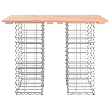vidaXL Πάγκος Κήπου Συρματοκιβώτιο 100x70x72cm Μασίφ Ψευδοτσούγκα 1 τεμ.