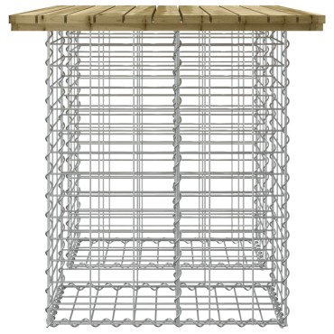 vidaXL Παγκάκι Κήπου Συρματοκιβώτιο 100x70x72cm Εμποτ. Ξύλο Πεύκου 1 τεμ.