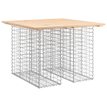 vidaXL Παγκάκι Κήπου Συρματοκιβώτιο 100x102x72cm Μασίφ Ξύλο Πεύκου 1 τεμ.