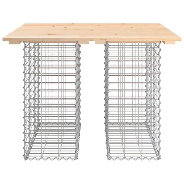 vidaXL Παγκάκι Κήπου Συρματοκιβώτιο 100x102x72cm Μασίφ Ξύλο Πεύκου 1 τεμ.