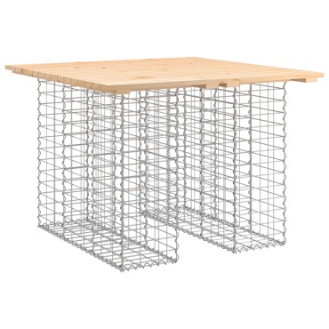 vidaXL Παγκάκι Κήπου Συρματοκιβώτιο 100x102x72cm Μασίφ Ξύλο Πεύκου 1 τεμ.