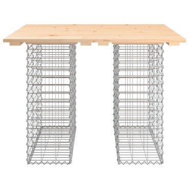 vidaXL Παγκάκι Κήπου Συρματοκιβώτιο 100x102x72cm Μασίφ Ξύλο Πεύκου 1 τεμ.