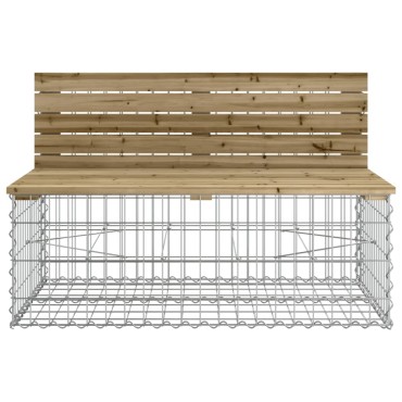 vidaXL Παγκάκι Κήπου Συρματοκιβώτιο 103x70x65cm Εμποτ. Ξύλο Πεύκου 1 τεμ.