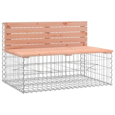 vidaXL Πάγκος Κήπου Συρματοκιβώτιο 103x70x65cm Μασίφ Ψευδοτσούγκα 1 τεμ.