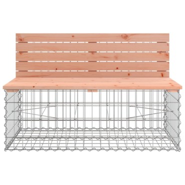vidaXL Πάγκος Κήπου Συρματοκιβώτιο 103x70x65cm Μασίφ Ψευδοτσούγκα 1 τεμ.