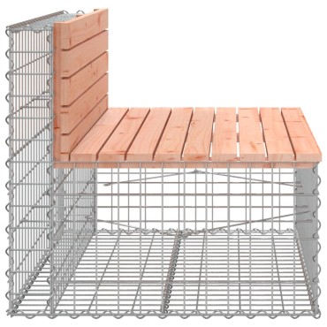 vidaXL Πάγκος Κήπου Συρματοκιβώτιο 103x70x65cm Μασίφ Ψευδοτσούγκα 1 τεμ.
