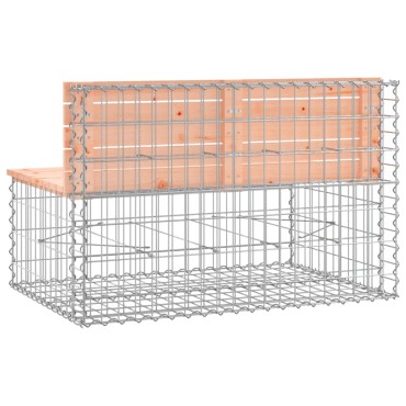 vidaXL Πάγκος Κήπου Συρματοκιβώτιο 103x70x65cm Μασίφ Ψευδοτσούγκα 1 τεμ.