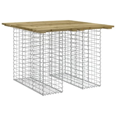 vidaXL Παγκάκι Κήπου Συρματοκιβώτιο 100x102x72cm Εμποτ. Ξύλο Πεύκου 1 τεμ.