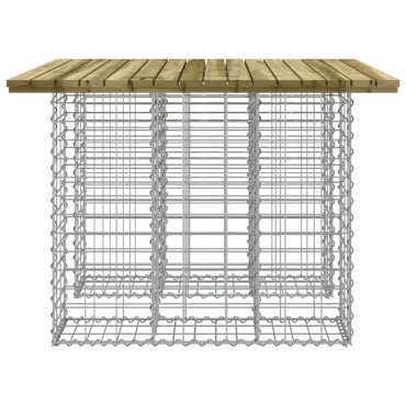 vidaXL Παγκάκι Κήπου Συρματοκιβώτιο 100x102x72cm Εμποτ. Ξύλο Πεύκου 1 τεμ.
