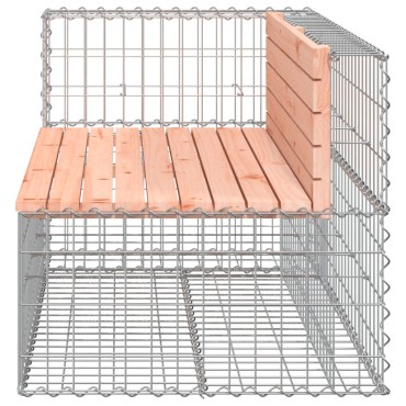 vidaXL Παγκάκι Συρματοκιβώτιο 122x71x65,5cm Μασίφ Ξύλο Ψευδοτσούγκας 1 τεμ.