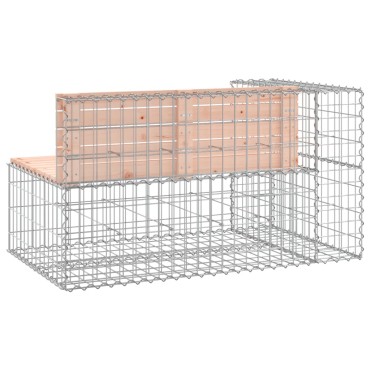 vidaXL Παγκάκι Συρματοκιβώτιο 122x71x65,5cm Μασίφ Ξύλο Ψευδοτσούγκας 1 τεμ.