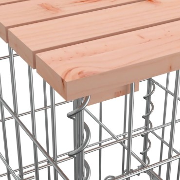 vidaXL Παγκάκι Συρματοκιβώτιο 122x71x65,5cm Μασίφ Ξύλο Ψευδοτσούγκας 1 τεμ.