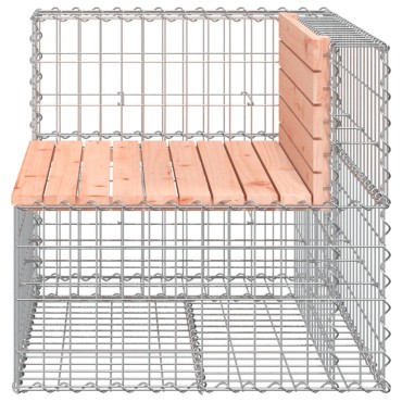 vidaXL Παγκάκι Συρματοκιβώτιο 92x71x65,5cm Μασίφ Ξύλο Ψευδοτσούγκας 1 τεμ.