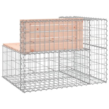vidaXL Παγκάκι Συρματοκιβώτιο 92x71x65,5cm Μασίφ Ξύλο Ψευδοτσούγκας 1 τεμ.