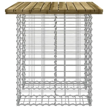 vidaXL Τραπέζι Κήπου με Συρματοκιβώτιο 100x70x72cm από Εμποτισμένο Ξύλο Πεύκου 1 τεμ.