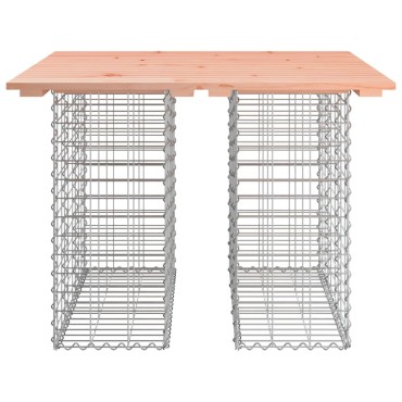 vidaXL Πάγκος Κήπου Συρματοκιβώτιο 100x102x72cm Μασίφ Ψευδοτσούγκα 1 τεμ.