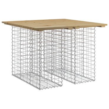 vidaXL Παγκάκι Κήπου Συρματοκιβώτιο 100x102x72cm Εμποτ. Ξύλο Πεύκου 1 τεμ.