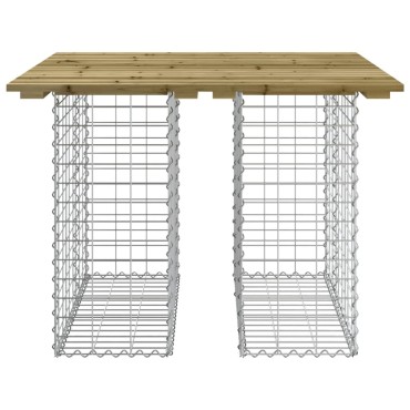 vidaXL Παγκάκι Κήπου Συρματοκιβώτιο 100x102x72cm Εμποτ. Ξύλο Πεύκου 1 τεμ.