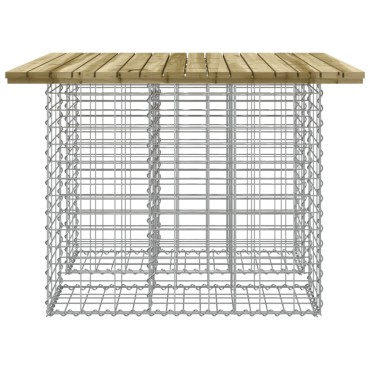 vidaXL Παγκάκι Κήπου Συρματοκιβώτιο 100x102x72cm Εμποτ. Ξύλο Πεύκου 1 τεμ.