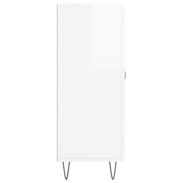 vidaXL Ντουλάπι Γυαλιστερό Λευκό 69,5x34x90cm Επεξεργασμένο Ξύλο 1 τεμ.