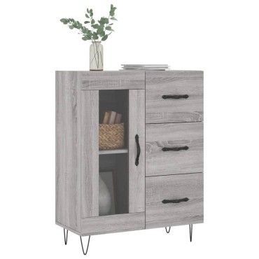 vidaXL Ντουλάπι Γκρι Sonoma 69,5x34x90cm από Επεξεργασμένο Ξύλο 1 τεμ.