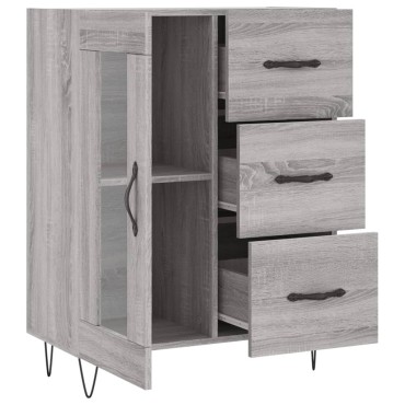 vidaXL Ντουλάπι Γκρι Sonoma 69,5x34x90cm από Επεξεργασμένο Ξύλο 1 τεμ.