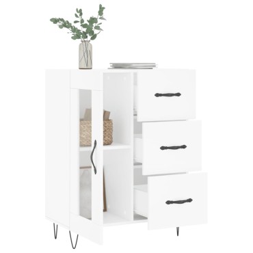 vidaXL Ντουλάπι Λευκό 69,5x34x90cm από Επεξεργασμένο Ξύλο 1 τεμ.