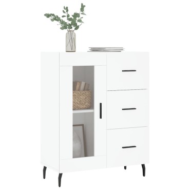vidaXL Ντουλάπι Λευκό 69,5x34x90cm από Επεξεργασμένο Ξύλο 1 τεμ.