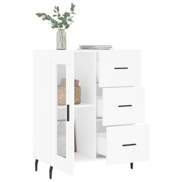 vidaXL Ντουλάπι Λευκό 69,5x34x90cm από Επεξεργασμένο Ξύλο 1 τεμ.