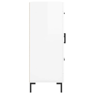 vidaXL Ντουλάπι Γυαλιστερό Λευκό 69,5x34x90cm Επεξεργασμένο Ξύλο 1 τεμ.
