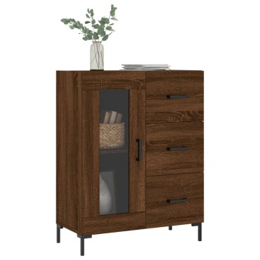 vidaXL Ντουλάπι Καφέ Δρυς 69,5x34x90cm Επεξεργασμένο Ξύλο 1 τεμ.