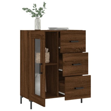 vidaXL Ντουλάπι Καφέ Δρυς 69,5x34x90cm Επεξεργασμένο Ξύλο 1 τεμ.