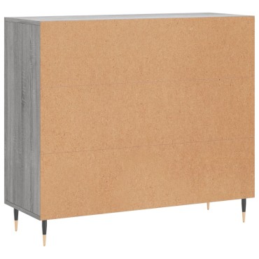 vidaXL Ντουλάπι Γκρι Sonoma 90x34x80cm από Επεξεργασμένο Ξύλο 1 τεμ.