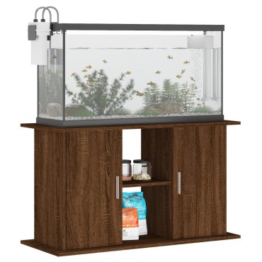 vidaXL Βάση Ενυδρείου Καφέ Δρυς 101x41x58 εκ. από Επεξεργασμένο Ξύλο