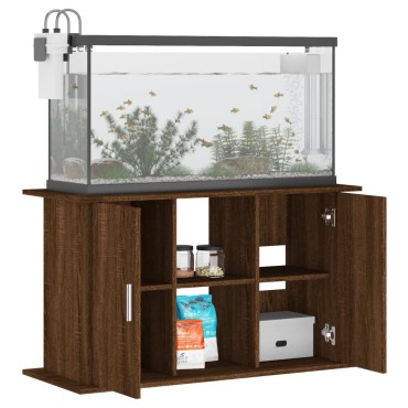 vidaXL Βάση Ενυδρείου Καφέ Δρυς 101x41x58 εκ. από Επεξεργασμένο Ξύλο