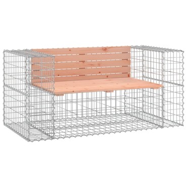 vidaXL Παγκάκι Συρματοκιβώτιο 143x71x65,5cm Μασίφ Ξύλο Ψευδοτσούγκας 1 τεμ.