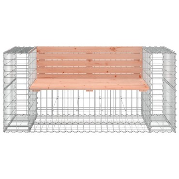 vidaXL Παγκάκι Συρματοκιβώτιο 143x71x65,5cm Μασίφ Ξύλο Ψευδοτσούγκας 1 τεμ.