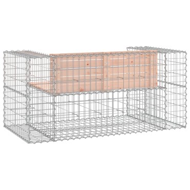 vidaXL Παγκάκι Συρματοκιβώτιο 143x71x65,5cm Μασίφ Ξύλο Ψευδοτσούγκας 1 τεμ.