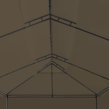 vidaXL Κιόσκι με Κουρτίνες Taupe 600 x 298 x 270 εκ. 180 γρ./μ²