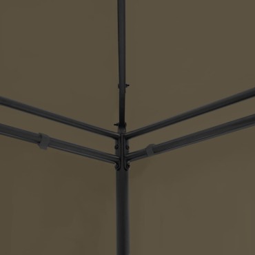 vidaXL Κιόσκι με Κουρτίνες Taupe 600 x 298 x 270 εκ. 180 γρ./μ²