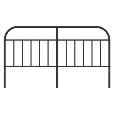 vidaXL Κεφαλάρι Μαύρο Μεταλλικό 166x3x100cm 1 τεμ.
