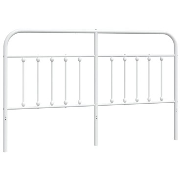 vidaXL Κεφαλάρι Λευκό Μεταλλικό 166x3x100cm 1 τεμ.