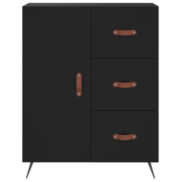 vidaXL Ντουλάπι Μαύρο 69,5x34x180cm από Επεξεργασμένο Ξύλο 1 τεμ.
