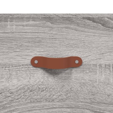 vidaXL Ντουλάπι Γκρι Sonoma 69,5x34x180cm Επεξεργασμένο Ξύλο 1 τεμ.