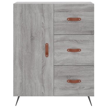 vidaXL Ντουλάπι Γκρι Sonoma 69,5x34x180cm Επεξεργασμένο Ξύλο 1 τεμ.
