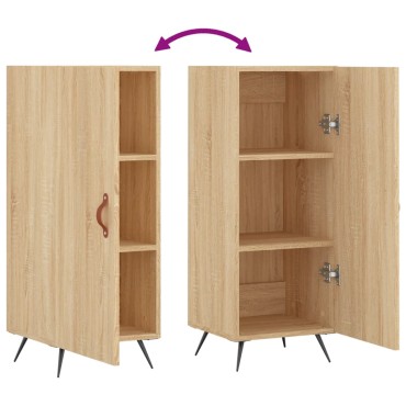 vidaXL Ντουλάπι Sonoma Δρυς 34,5x34x90cm από Επεξεργασμένο Ξύλο 1 τεμ.